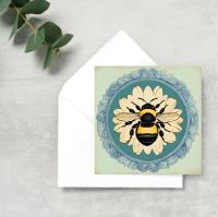 Bumble Bee Cards, Large Note Card, Invites, Birthday, Money Card