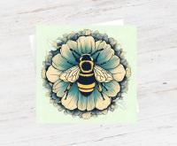 Bumble Bee Cards, Large Note Card, Invites, Birthday, Money Card