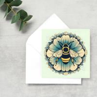Bumble Bee Cards, Large Note Card, Invites, Birthday, Money Card