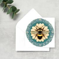 Bumble Bee Cards, Large Note Card, Invites, Birthday, Money Card