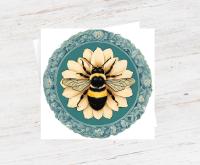 Bumble Bee Cards, Large Note Card, Invites, Birthday, Money Card