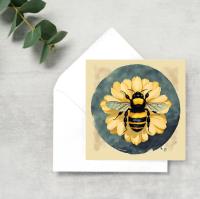 Bumble Bee Cards, Large Note Card, Invites, Birthday, Money Card