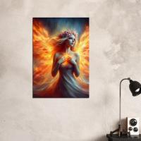 Print on Canvas, Fire Fairy, Ready to Hang