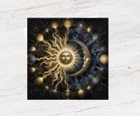 Sun and Moon - Greeting Cards