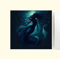 Mermaid Greeting Cards, Birthday, Invitations, Thank You Cards