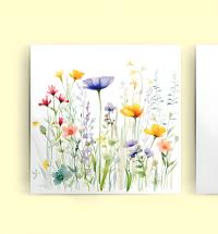 Set of Floral Gift Cards, 3 Designs, Bulk Pack of Cards