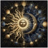Sun and Moon - Greeting Cards