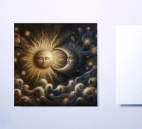 Sun and Moon - Greeting Cards