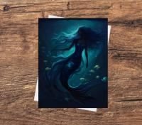 Mermaid Greeting Cards, Birthday, Invitations, Thank You Cards
