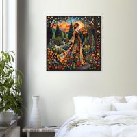 Floral Forest, Unframed or Framed, Print on Paper, Original Art