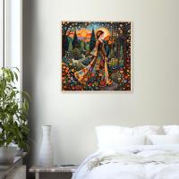 Floral Forest, Unframed or Framed, Print on Paper, Original Art