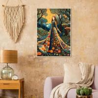 Floral Forest, Original Art, Framed or Unframed Print on Paper