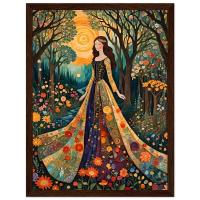 Floral Forest, Original Art, Framed or Unframed, Print on Paper