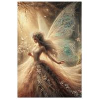 Wood Print, Fairy, Original Art, Print on Wood, Ready to Hang