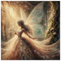 Wood Print, Fairy, Original Art, Print on Wood, Ready to Hang