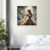 Fairy Print - Framed or Unframed - Original Art - Print on Paper