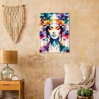 Wood Print, Floral, Original Art, Print on Wood, Ready to Hang