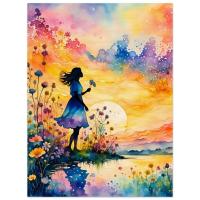 Wood Print, Original Art, Print on Wood, Ready to Hang