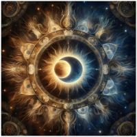 Set of 3 Designs, Sun and Moon Greeting Cards, Bulk Pack of Cards