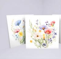 Set of Wildflower Gift Cards, 3 Designs, Bulk Pack of Cards