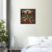 Floral Forest, Unframed or Framed, Print on Paper, Original Art
