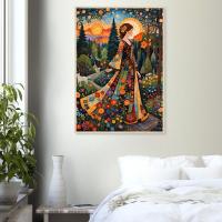 Floral Forest, Unframed or Framed, Print on Paper, Original Art