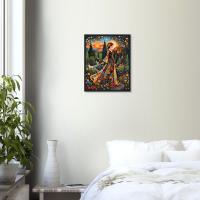 Floral Forest, Unframed or Framed, Print on Paper, Original Art