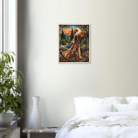 Floral Forest, Unframed or Framed, Print on Paper, Original Art