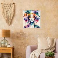Wood Print, Floral, Original Art, Print on Wood, Ready to Hang