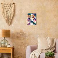Wood Print, Floral, Original Art, Print on Wood, Ready to Hang