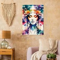 Wood Print, Floral, Original Art, Print on Wood, Ready to Hang