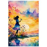 Wood Print, Original Art, Print on Wood, Ready to Hang