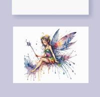Fairy Greeting Cards, Set of 4 Designs, Bulk Pack of Cards