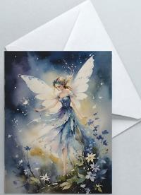 Fairy Greeting Cards, Set of 4 Designs, Bulk Pack of Cards