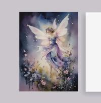 Fairy Greeting Cards, Set of 4 Designs, Bulk Pack of Cards