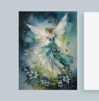Fairy Greeting Cards, Set of 4 Designs, Bulk Pack of Cards