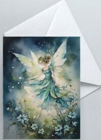 Fairy Greeting Cards, Set of 4 Designs, Bulk Pack of Cards