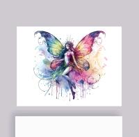 Fairy Greeting Cards, Set of 5 Designs, Bulk Pack of Cards