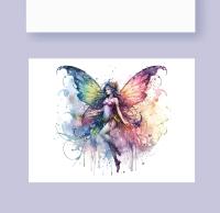Fairy Greeting Cards, Set of 5 Designs, Bulk Pack of Cards