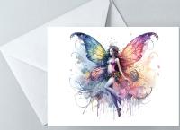 Fairy Greeting Cards, Set of 5 Designs, Bulk Pack of Cards