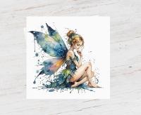 Fairy Greeting Cards, Set of 4 Designs, Bulk Pack of Cards