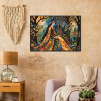 Floral Forest, Original Art, Print on Paper, Framed or Unframed