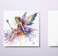 Fairy Greeting Cards, Set of 4 Designs, Bulk Pack of Cards
