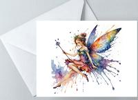 Fairy Greeting Cards, Set of 4 Designs, Bulk Pack of Cards