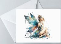 Fairy Greeting Cards, Set of 2 Designs, Bulk Pack of Cards
