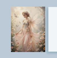 Fairy Greeting Cards, Set of 5 Designs, Bulk Pack of Cards