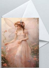 Fairy Greeting Cards, Set of 5 Designs, Bulk Pack of Cards