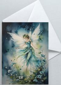 Fairy Greeting Cards, Set of 4 Designs, Bulk Pack of Cards