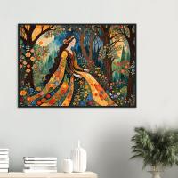 Floral Forest, Original Art, Print on Paper, Framed or Unframed