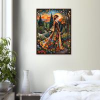 Floral Forest, Unframed or Framed, Print on Paper, Original Art